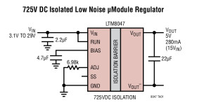 3.1V to 32V Isolated μModule (Power Module) DC/DC Converter