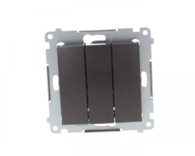 Simon 54 Łącznik potrójny, szybkozłącza, antracyt DW31.01/48