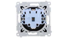 Simon 54 Gniazdo Schuko Z Przesłonami (Moduł) 16A 250V Szybkozłącza, Czarny...