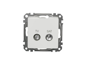 SEDNA DESIGN & ELEMENTS Gniazdo antenowe TV/SAT przelotowe (7dB) białe SDD111474S SCHNEIDER ELECTRIC