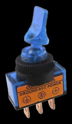 Opencircuit Tumbler switch illuminates 12V 20A - Blue
