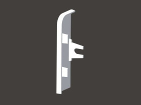 Końcówka listwy 25mm 80x kremowo-biały 8821 L