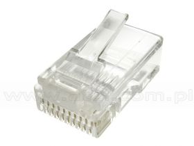 Wtyk 10p10c na przewód okrągły, linkę