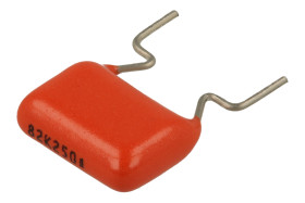 Kondensator; poliestrowy; MKT; 82nF; 250V; MKT; 10%; 10mm; luzem; -40...+85°C; Philips; RoHS