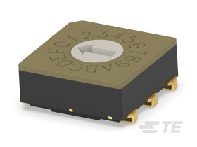 Przełącznik obrotowy 16-pozycyjny 16P SMD 20 mA -40 → +85°C