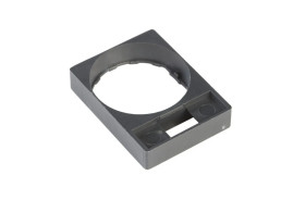 Szyld opisowy 30x40mm do etykiet 8x27mm czarny 22mm prostokątny ZBZ34 /10szt./