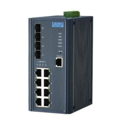 Zarządzalny switch z portami SFP - 8 portów Fast Ethernet, 4 porty SFP EKI-7712E-4FI-AE