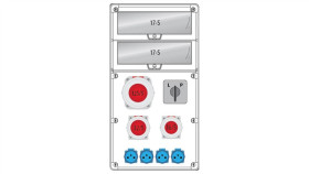 Rozdzielnica R-Box 740 34S:1X125/5,1X32/5,1X16/5,4X250v,1Xl/P,Ip65...