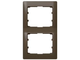 SISTENA LIFE Ramka Choco 2 podwójna pionowa 771206 LEGRAND