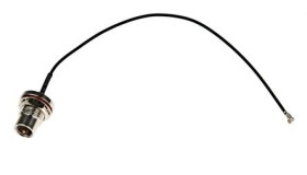 Kabel koncentryczny, RF, Czarny Wtyk FME Żeńskie U.FL 150mm, RS PRO Z zakończeniem