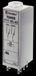 85.02.0.024.0000 Time lag relay, 2xUM, 250 V/10 A, 24 V, 4 functions