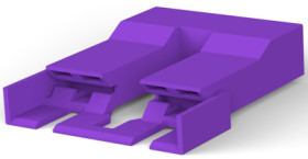 Insulating grommet for 6.35 mm, 2 pole, PA, UL 94V-0, purple, 1-521253-6