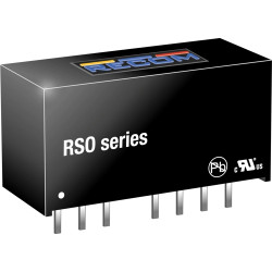 DC converter, 9-36 VDC, 1 W, 2 outputs, ±5 VDC, 77 % efficiency, RSO-2405DZ/H3