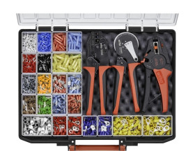 Zestaw narzędzi do zaciskania + tulejki 2500szt. 43984