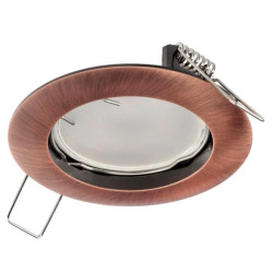 Punktowa oprawa sufitowa wpuszczana ZIVA Cooper IP20 okrągła miedź EDO777310 EDO