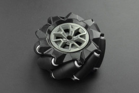 Black Mecanum Wheel (97mm) - Left [Discontinued]