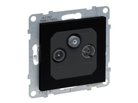 SUNO Gniazdo antenowe TV-R-SAT - końcowe - FM + DAB - 1.5dB czarny 721467 LEGRAND