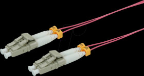 21159265 LWL patch cable, LC duplex, OM4, 50/125 µm, SLIM, purple, 10 m