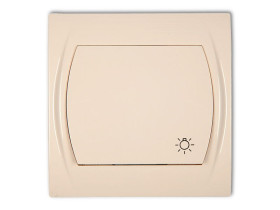 LOGO Wyłącznik zwierny przycisk "światło" beżowy 1LWP-5 KARLIK
