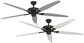CasaFan CLASSIC ROYAL 180 BA Lack weiß/lichtgrau Wentylator sufitowy 61 W (Ø x W) 180 cm x 275 mm brązowy antyczny, brąz