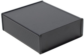 Aluminum RF enclosure, (L x W x H) 220 x 191 x 68 mm, black, IP54, 1457U2201EBK