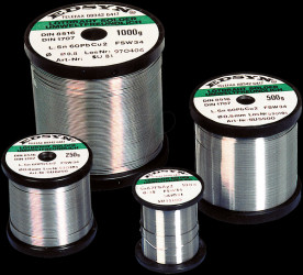 SAC15250 Solder wire, 1.5 mm, Sn95.5AgCu0.7,F-SW34, 250 gr