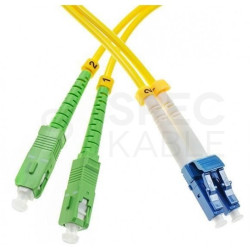 Patchcord światłowodowy FO SM SC/APC-LC/UPC duplex 9/125 2m WAVE OPTICS