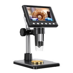 Mikroskop cyfrowy DM7 4,3-calowy ekran 50X-1000X powiększenie regulowane 8 świateł LED port typu C wysoka rozdzielczość wideo 10