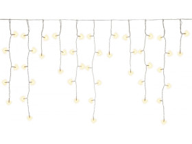 Łańcuch świetlny 400 LED ice rain ciepła biel