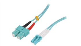 Fp3ls01 Patch Cord Światłowodowy Om3 Lc/Upc,Sc/Upc 1M Lszh Turkusowy