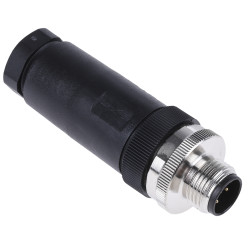 Złącze wielostykowe przemysłowe 5-pinowe M12 Montaż na kablu Wtyczka TE Connectivity