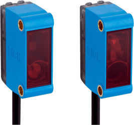 Czujniki fotoelektryczne Przez wiązkę Prostokątny SICK PNP zakres 14,5 m Podczerwień