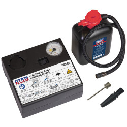 Sealey MAC10S Tyre Inflator 12V &#x2B; Emergency Puncture Sealant Kit