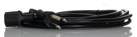 Przewód zasilania złącze A: IEC C13, złącze B: Wtyk amerykański typu B 5m 10 A 250 V 3 x 0,75 mm² Czarny