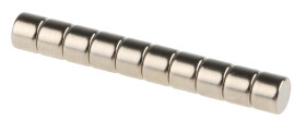 Magnes neodymowy, typ: Dysk, siła pociągowa: 0.7kg, mocowanie: Brak, gr.: 3mm