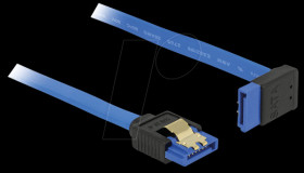 84995 SATA 6 GB/s socket straight &gt; SATA socket, top 20 cm blue