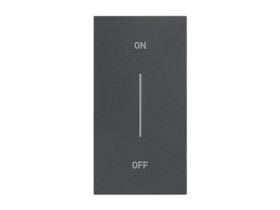 LIVING NOW "MY HOME" Klawisz z symbolem "on/off" - 2 moduły - czarny KG01MH2AG LEGRAND