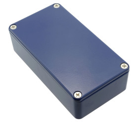 Hammond Blue Diecast Enclosure Stompbox 112 x 60 x 31mm 1590BCB