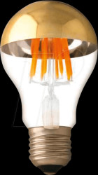 1896 LED filament, semi-coated gold, 7 W, 2700 K, E27, A60