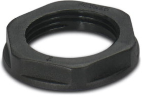 Counter nut, M32, 41 mm, black, 1411217