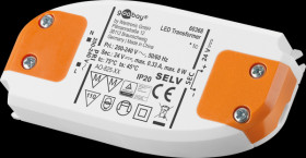 60368 LED power supply, 8 W, 24 V, 330 mA