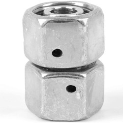 Złączka hydrauliczna, Złacze A: Stożek męski 24° DIN, Złacze B: Stożek męski 24° DIN, Stal, 400bar