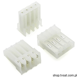 640602-4 Power Socket to Wire 4 Pins SIL4 AMP
