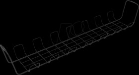 17.03.1305 Cable manager under-desk mounting wire rack, 2 pieces