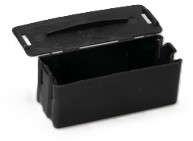 PA terminal box, (L x W x H) 54 x 19.5 x 21.6 mm, black, LCB 50/ 2 SW