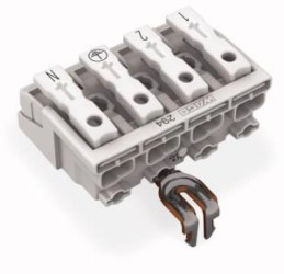 Złączka zasilająca 4-biegunowa bez stopek ze stykiem PE 294-4214 /500szt./