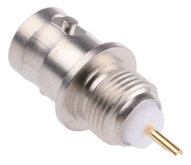 Złącze koncentryczne Montaż na panelu Żeński 75Ω typ złącza Złącze BNC 0 to 4GHz Lutowane