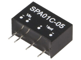 Przetwornica DC/DC, 1W, Uwej: 36...75 VDC, Uwyj: 5 VDC, Iwyj: 20...200mA SPA01C-05