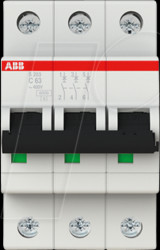 2CDS253001R0634 Circuit breaker, class C, 63 A, 3-pin