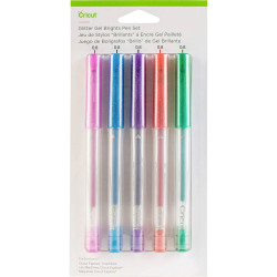 Cricut 2004026 Explore/Maker Gel Pen Set Medium Point Glitter Brights 5-Pack